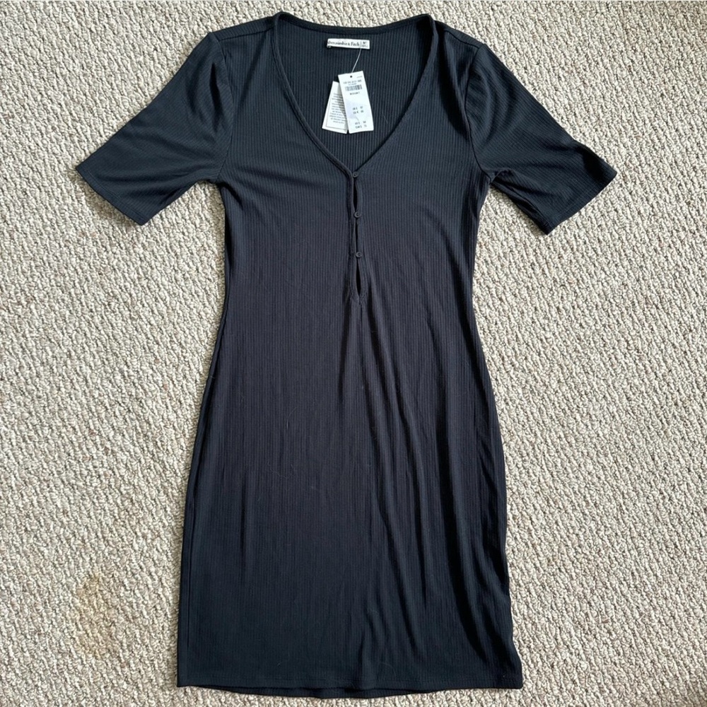 Abercrombie front button short sleeve dress